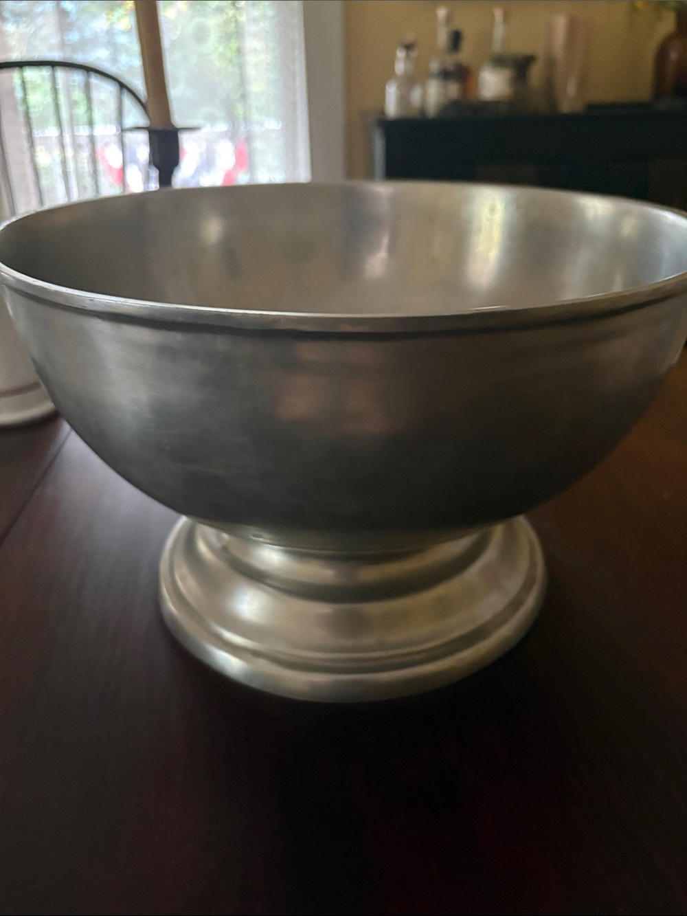 Vintage Nambe 585 footed bowl.